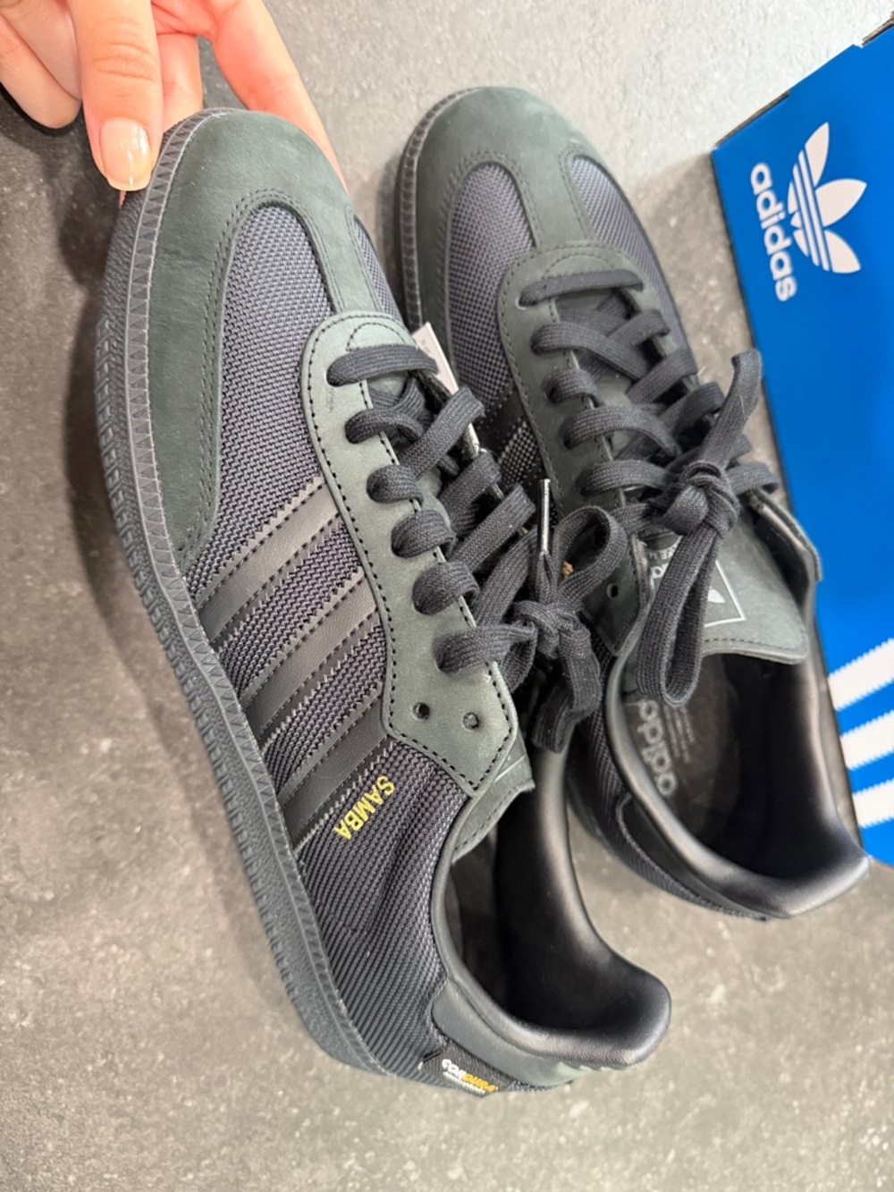 Adidas Men Samba OG Cordura Mens Sneakers Black Carbon NEW WITH TAGS - Picture 2 of 5